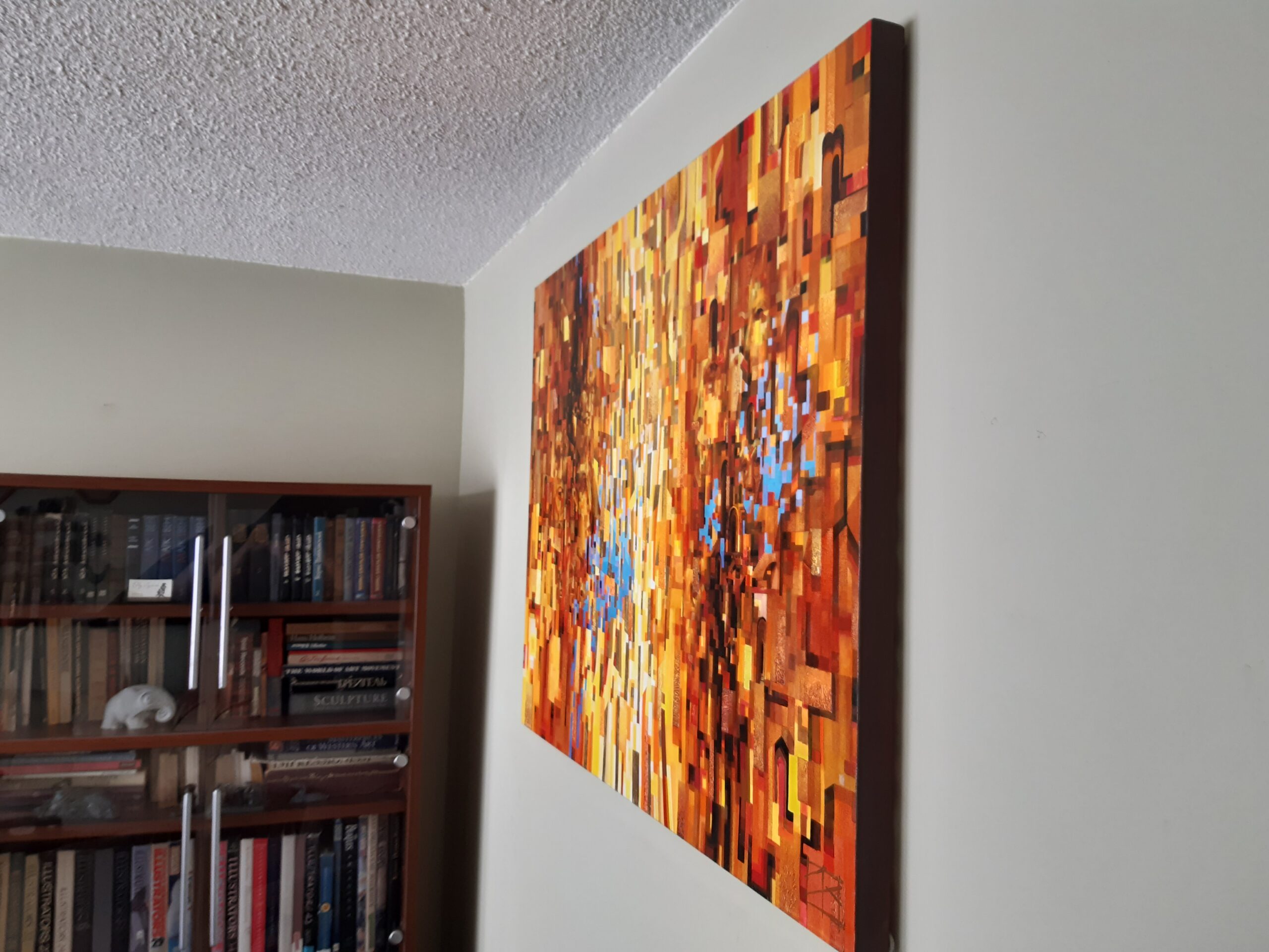 "June" from the "Rock Around a Year" series. 2015. acrylic on canvas. "June" from the "Rock Around a Year" series